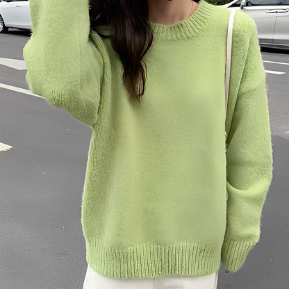 Damen Oversize Pullover Einfach Chic