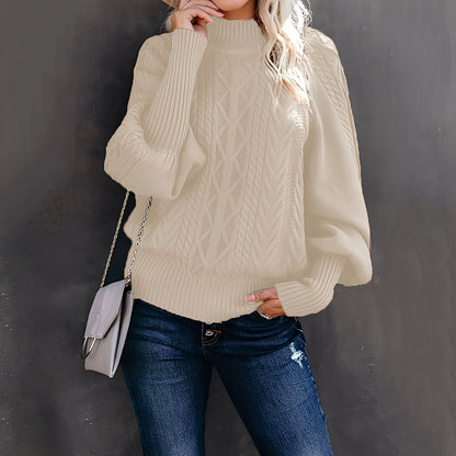 Eleganter Damen Rollkragenpullover Modern Lässig