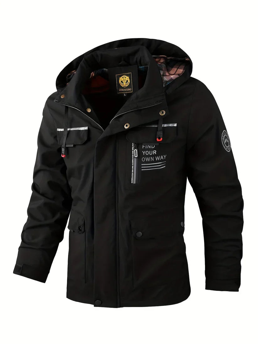 Men's Rain Jacket Lightweight Waterproof Winter