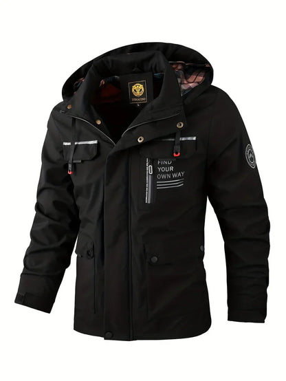 Men's Rain Jacket Lightweight Waterproof Winter