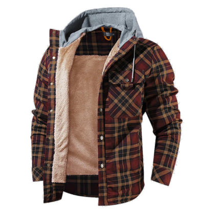 Elegant women's jacket in wood look, comfortable & durable
