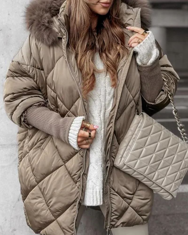 Hooded Winter Jacket Warm Insulated
