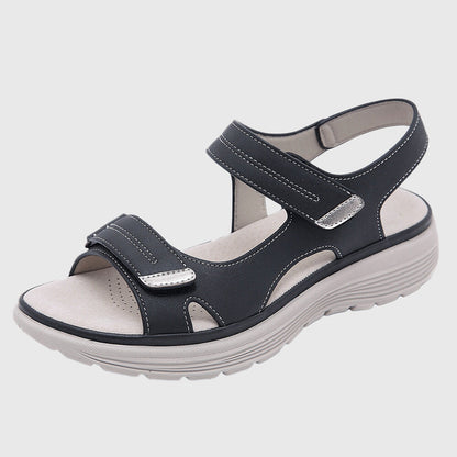Women's Sandals Open Toe Narrow Hook and Loop Fastener