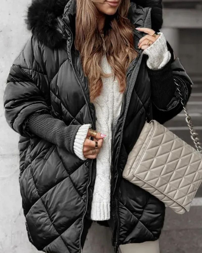 Hooded Winter Jacket Warm Insulated