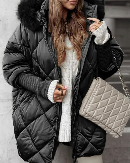 Hooded Winter Jacket Warm Insulated