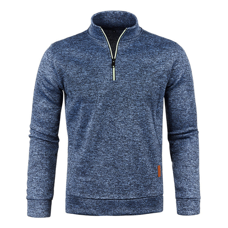 Soft Knit Sweater Women's Pullover with Polo Collar