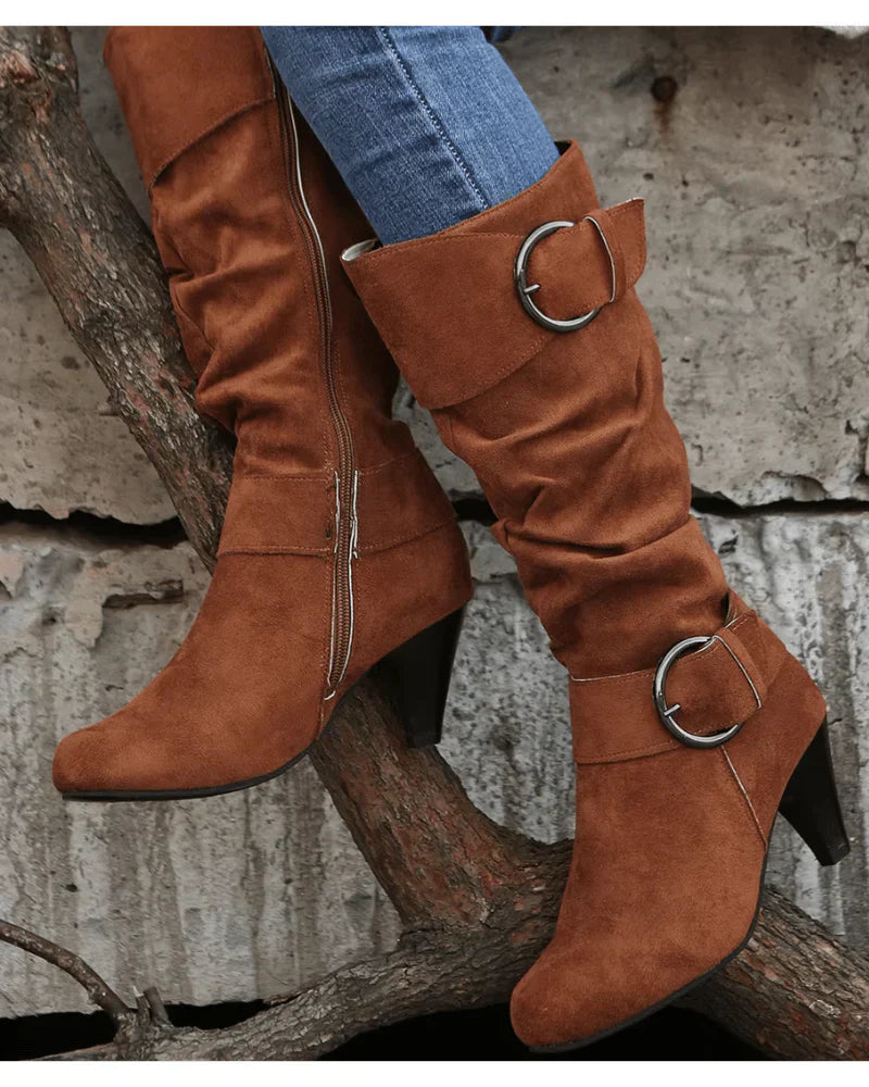 Hohe Damenstiefel Chic & Elegant - IdealeKleiden