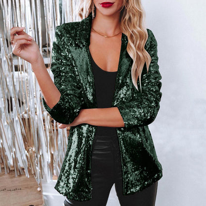 Sparkly Sequin Blazer for Women