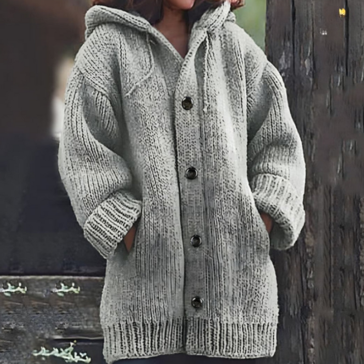Oversized Warm Hooded Cardigan