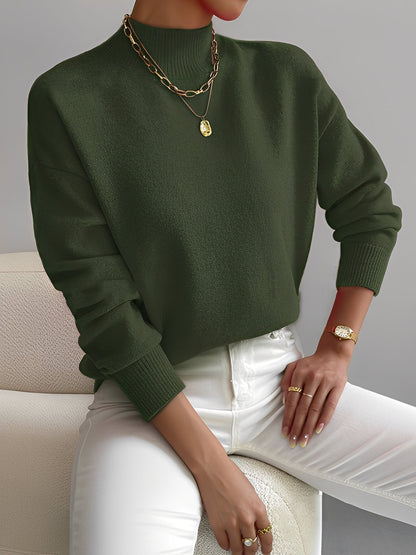 Elegant Women's Turtleneck Sweater Modern