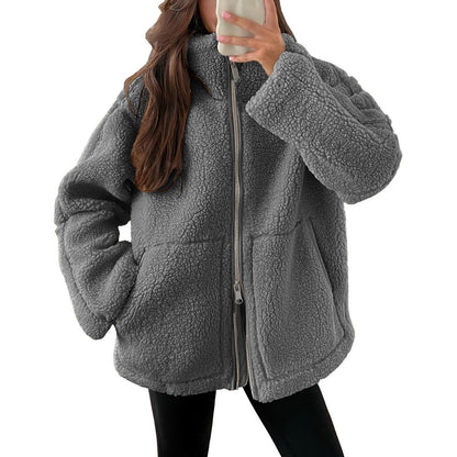 Soft Women's Teddy Look Wool Jacket