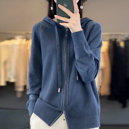 Practical Zip-Up Hoodie for Women