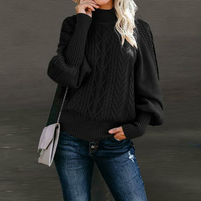Women's Warm Cable Knit Sweater Autumn Fashion