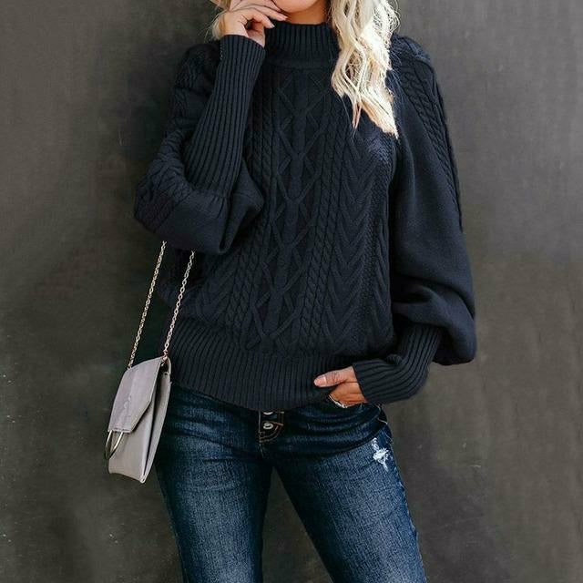 Elegant Knitted Jumper Classic Women
