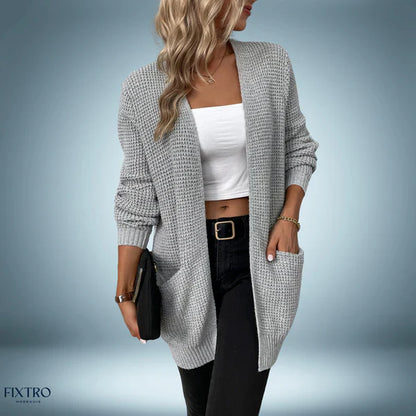 Casual Cardigan Mittellang Bequem - IdealeKleiden