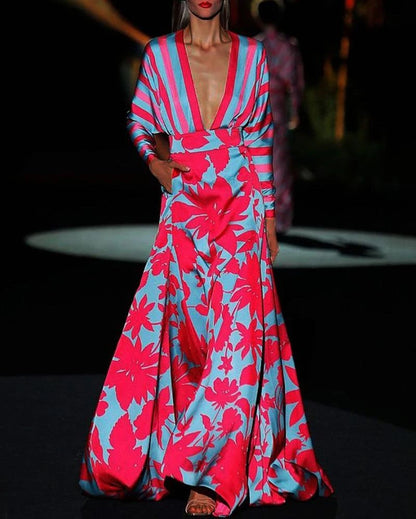 Women's Maxi Dress Sexy V-Neck Summer Dress