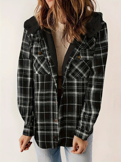 Soft winter jacket velvet lining hood