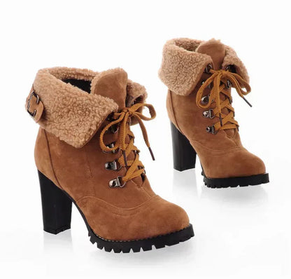 Women's Winter Boots High Heel Stylish