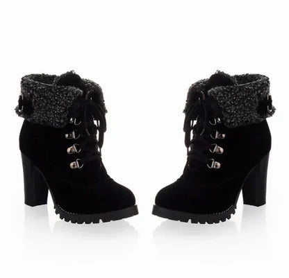 Women's Winter Boots High Heel Stylish