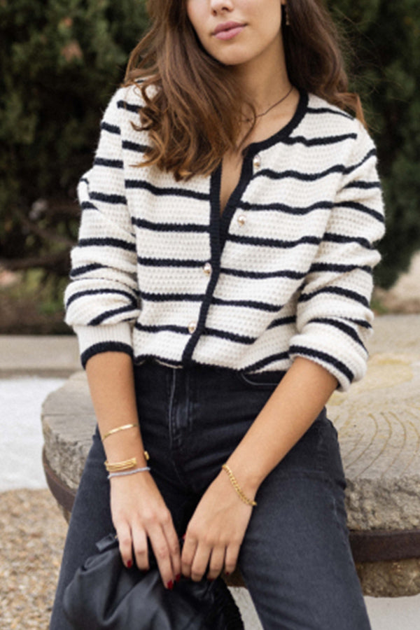Stylish Crew Neck Cardigan for Women