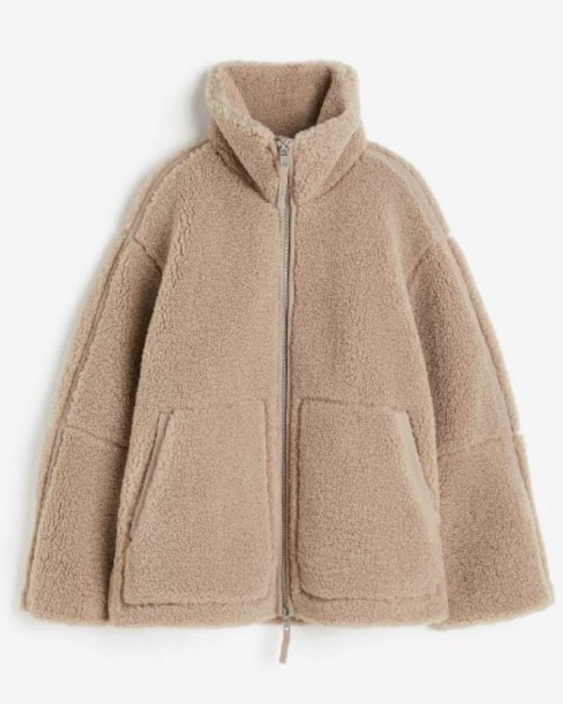 Teddyjacke Damen Warm und Kuschelig - IdealeKleiden