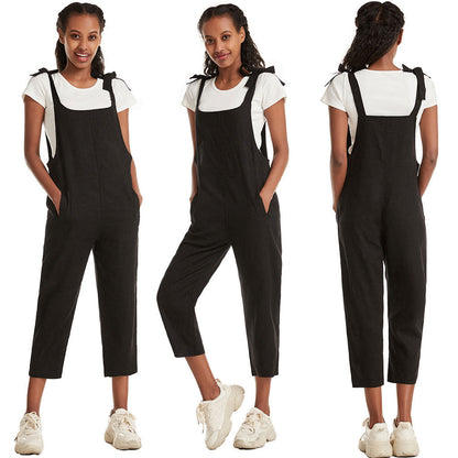 Women's Modern Jumpsuit with Pockets Adjustable