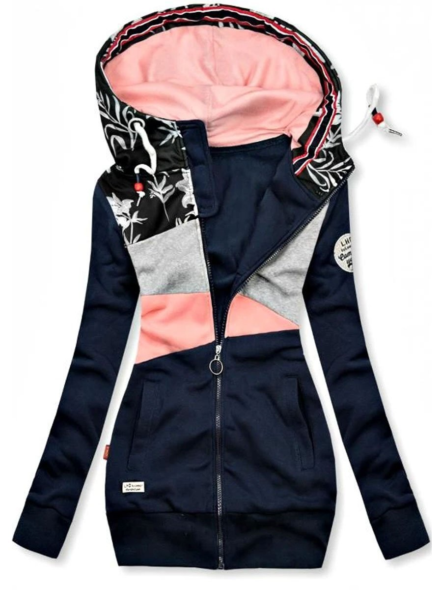 Übergroßes Sweatshirt Langarm Warm Komfortabel - IdealeKleiden