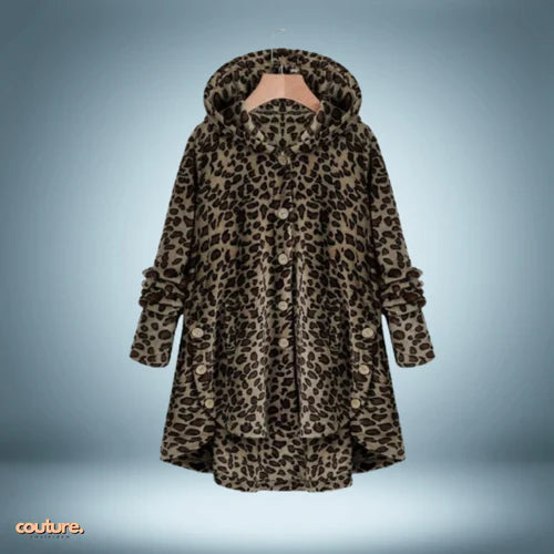 Snuggly Teddy Jacket with Buttons and Hood