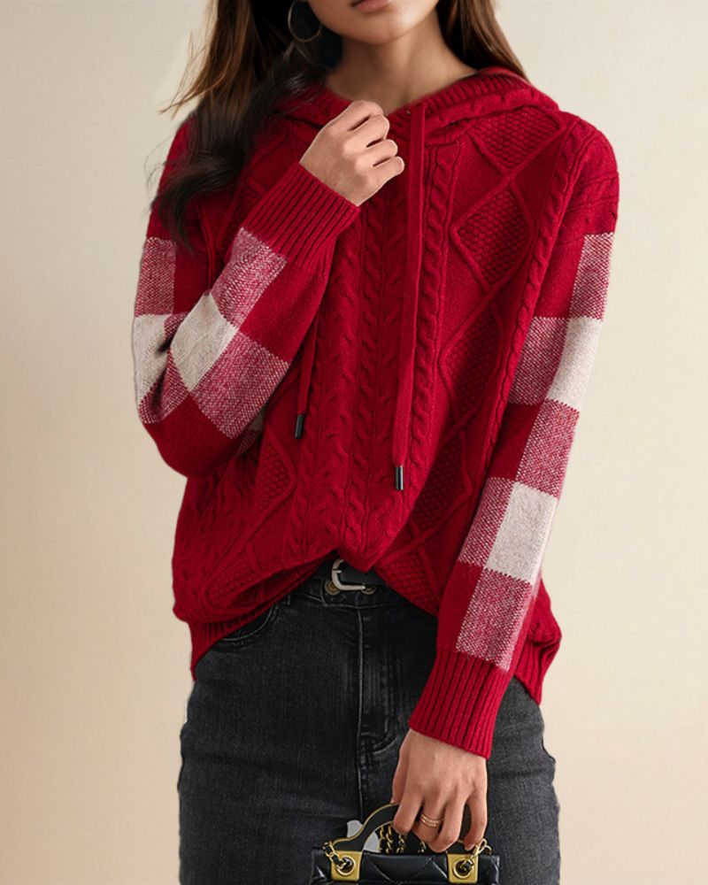 Stylish Hoodie Jacquard Design