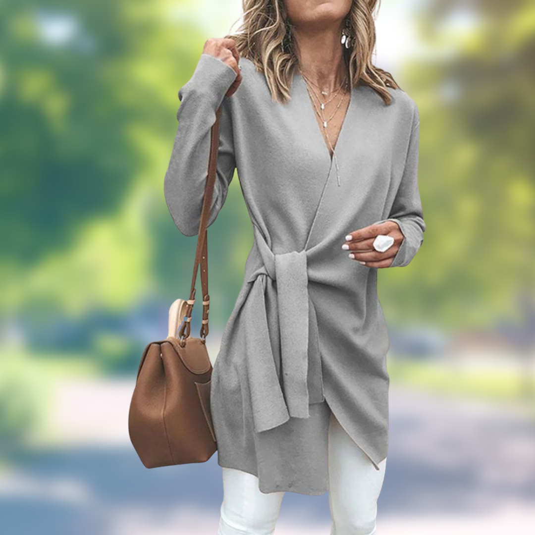 Comfortable Cardigan Generously Cut