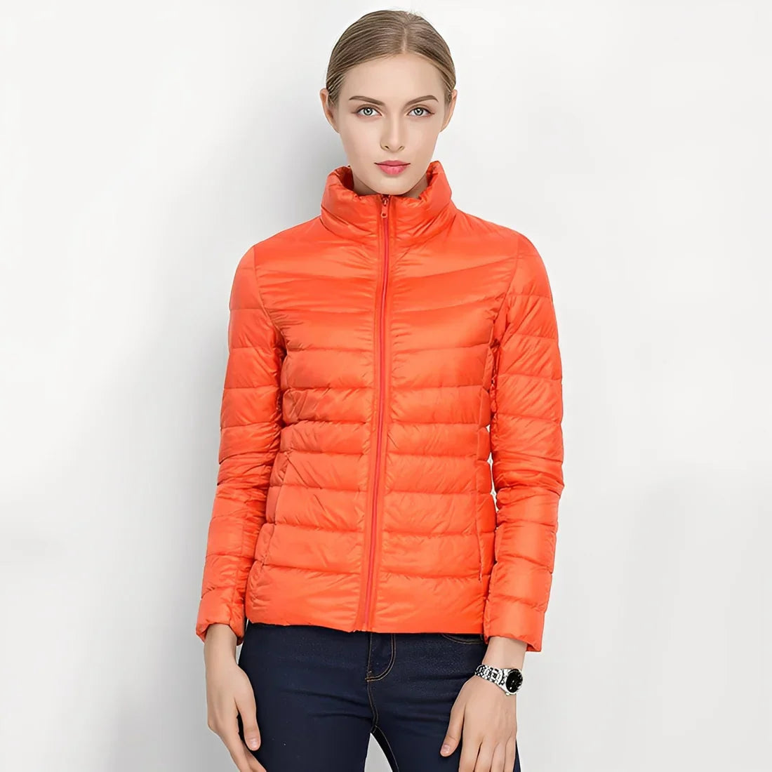 Damen Steppjacke Slim Fit Warm - IdealeKleiden