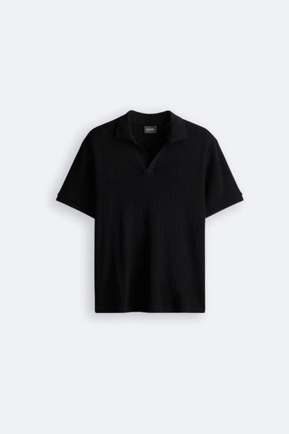 Men's Knitted Polo Shirt Elegant Design
