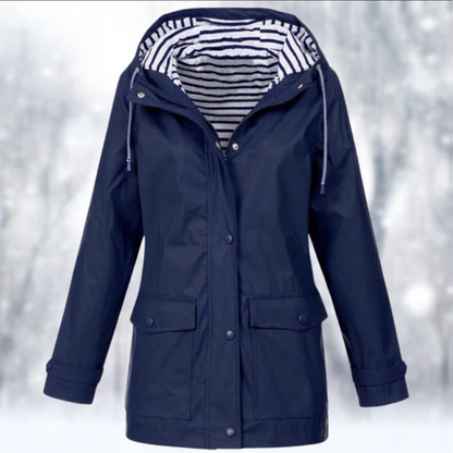 Women's Winter Jacket Hood Zipper
