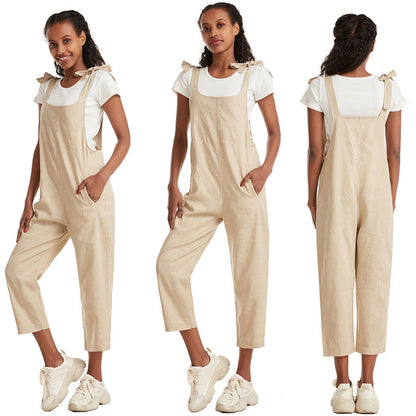 Women's Modern Jumpsuit with Pockets Adjustable