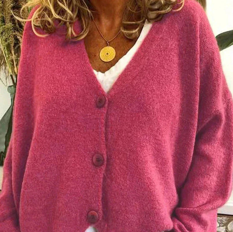 Women's Cardigan V-Neck Modern Buttons
