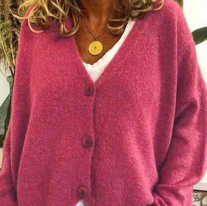 Women's Cardigan V-Neck Modern Buttons