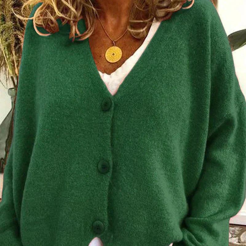 Women's Cardigan V-Neck Modern Buttons
