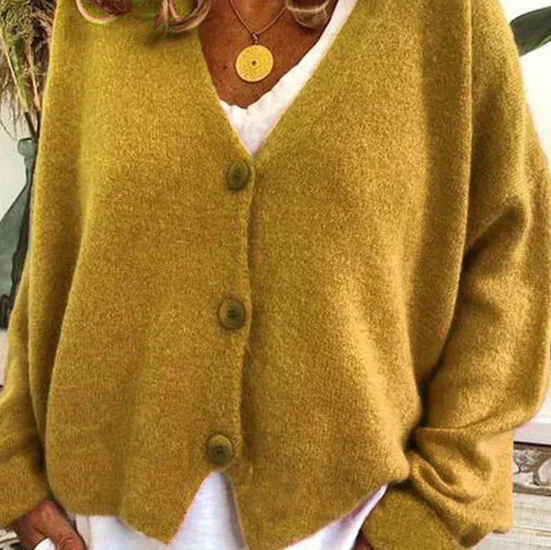 Women's Cardigan V-Neck Modern Buttons