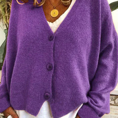 Women's Cardigan V-Neck Modern Buttons