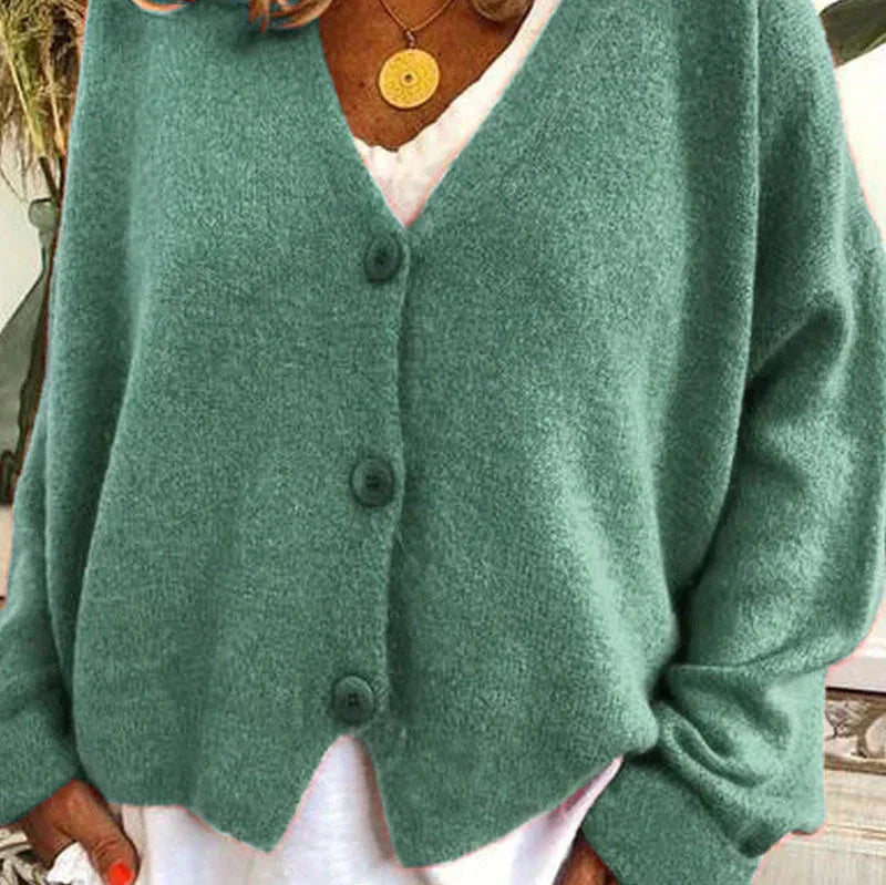 Women's Cardigan V-Neck Modern Buttons