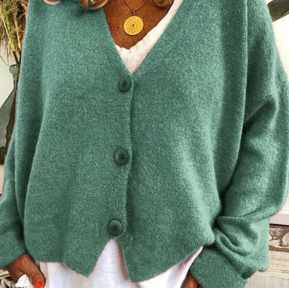Women's Cardigan V-Neck Modern Buttons