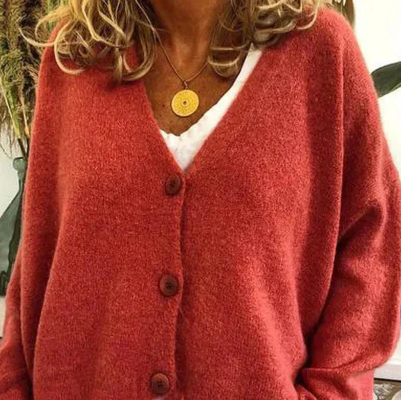 Women's Cardigan V-Neck Modern Buttons