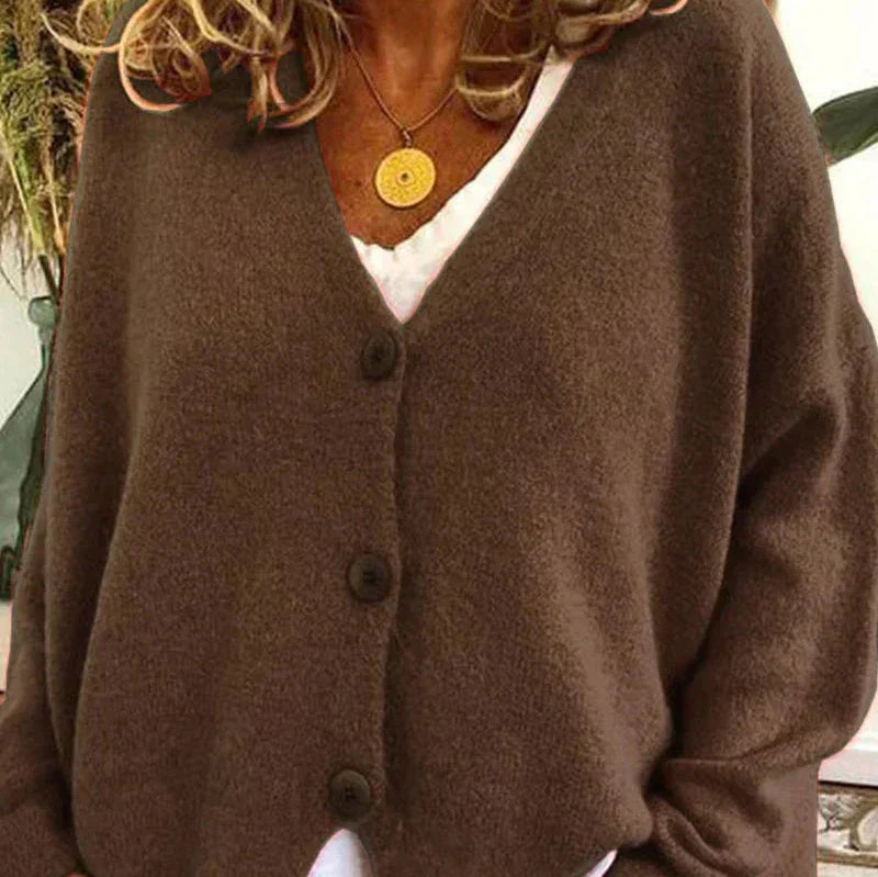 Women's Cardigan V-Neck Modern Buttons