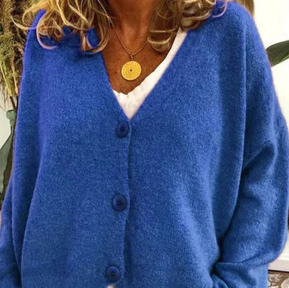 Women's Cardigan V-Neck Modern Buttons