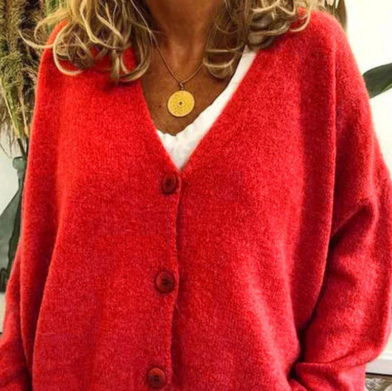 Women's Cardigan V-Neck Modern Buttons