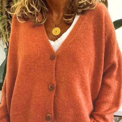 Women's Cardigan V-Neck Modern Buttons