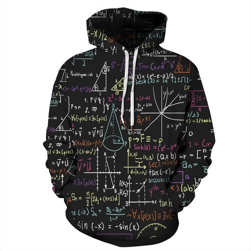 Men's Hoodie Doodle Design Trendy Streetwear