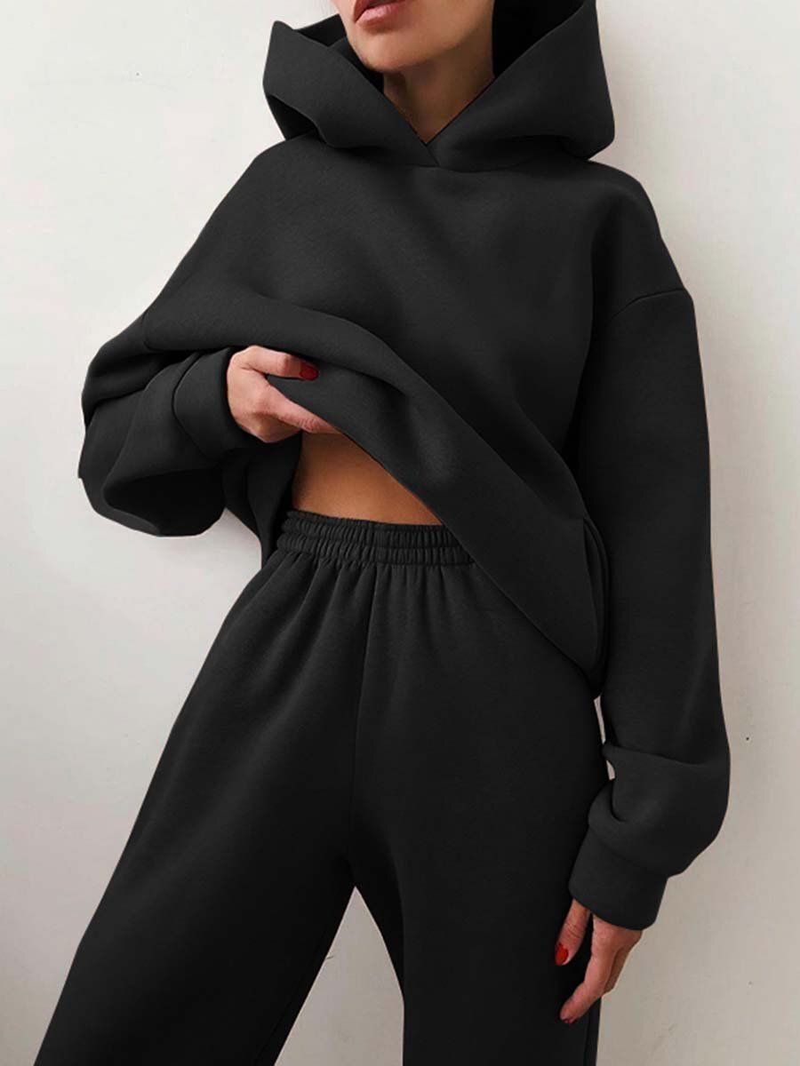 Fashionable Two-Piece Hoodie Casual Chic