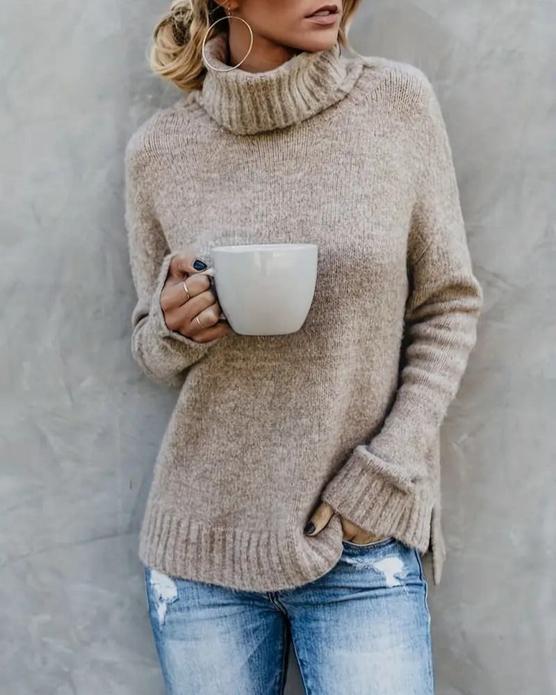 Stylish Women's Sweaters | Long-Sleeved Turtleneck Sweaters