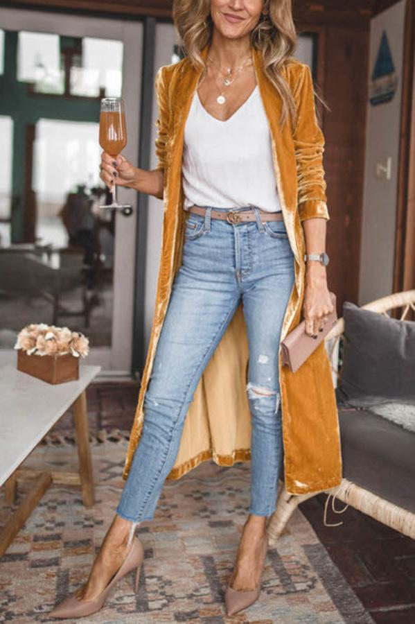 Stylish Women's Suede Kimono Jacket